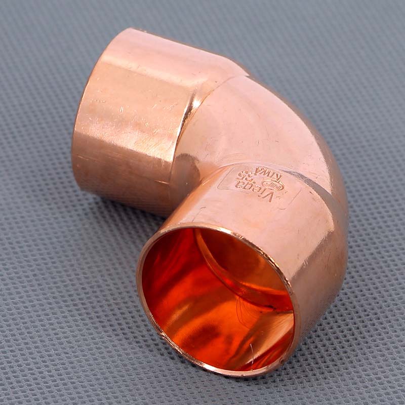 Угол двухраструбный 90° VIEGA пайка 35 мм медный