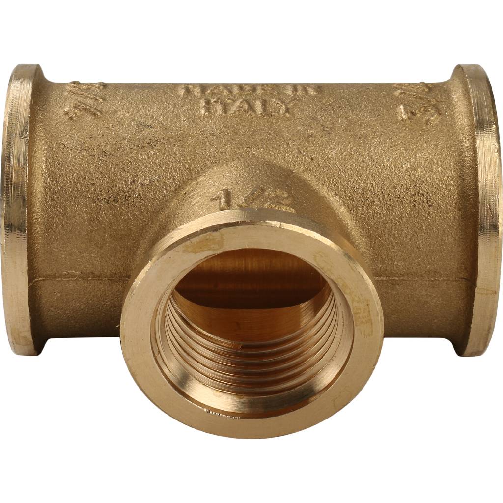 Тройник резьбовой ВР 3/4" x 1/2" x 3/4" латунь TIEMME