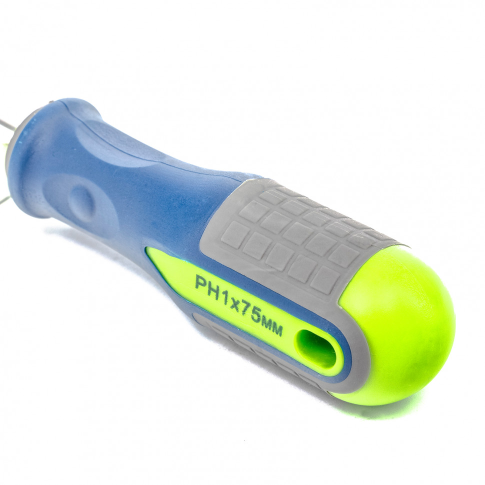 Отвертка, PH1 х 75 мм, CrV, трехкомпонентная рукоятка Сибртех (11815)