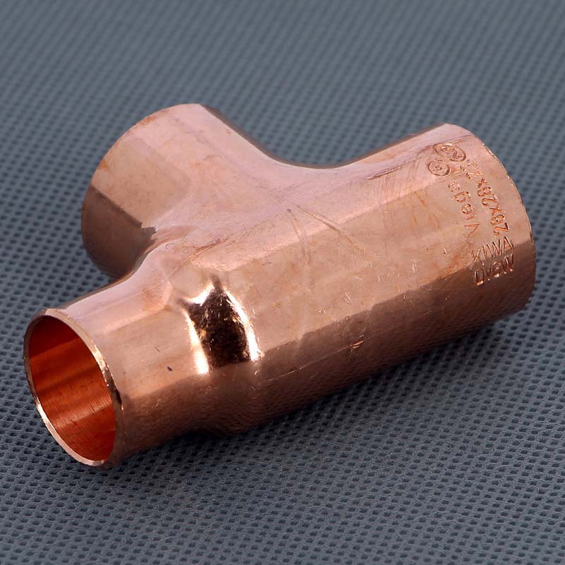 Тройник переходной под пайку 28 х 28 х 22 мм VIEGA медный