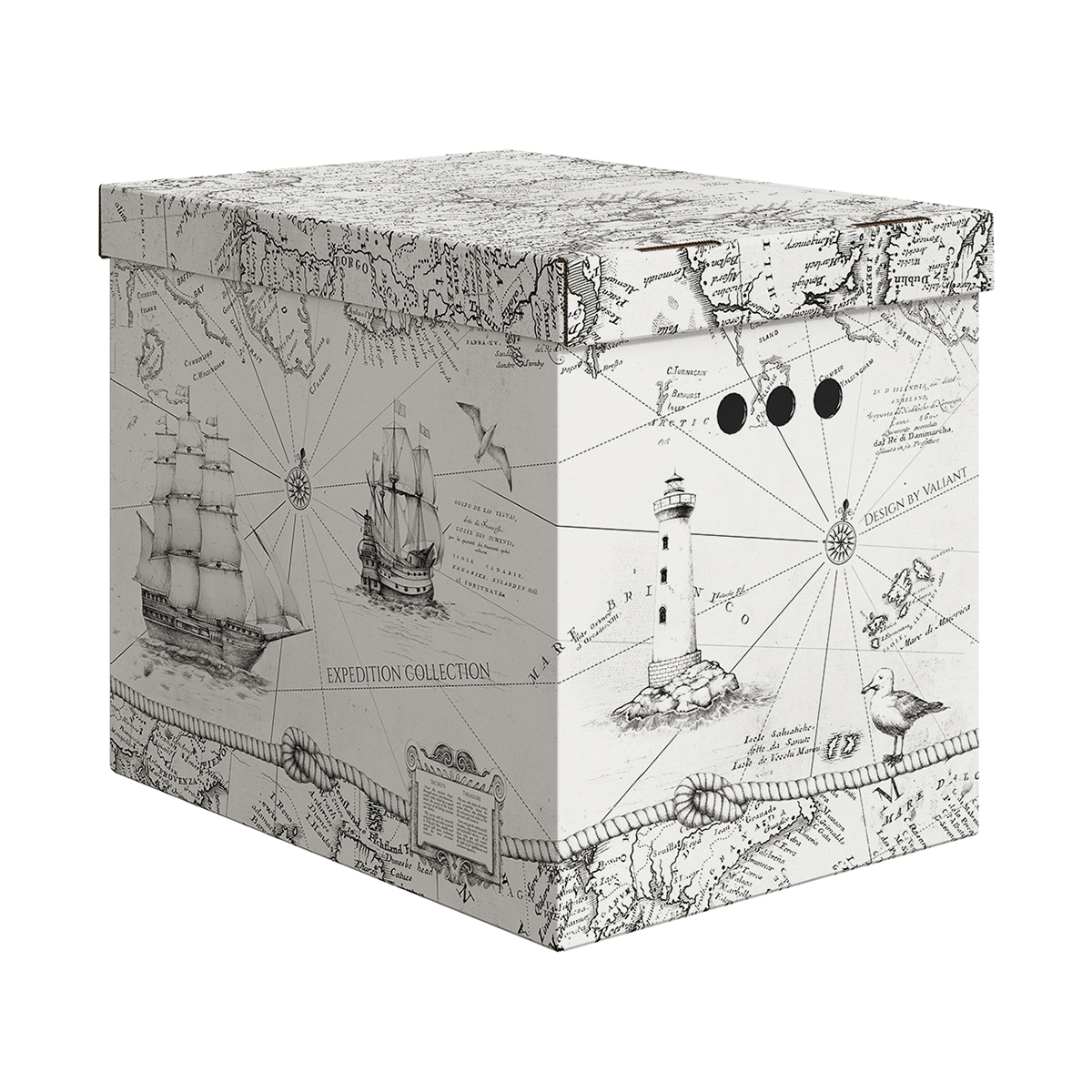 Короб для хранения "expedition" 28*38*31,5 см (набор 3 шт.) (1/12) "valiant" ex-bctn-3m