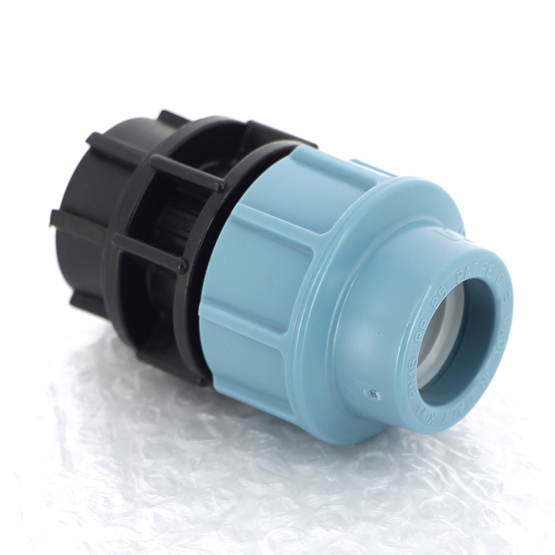 Муфта обжимная ВР 25 x 3/4" для водопроводных ПНД труб UNIDELTA