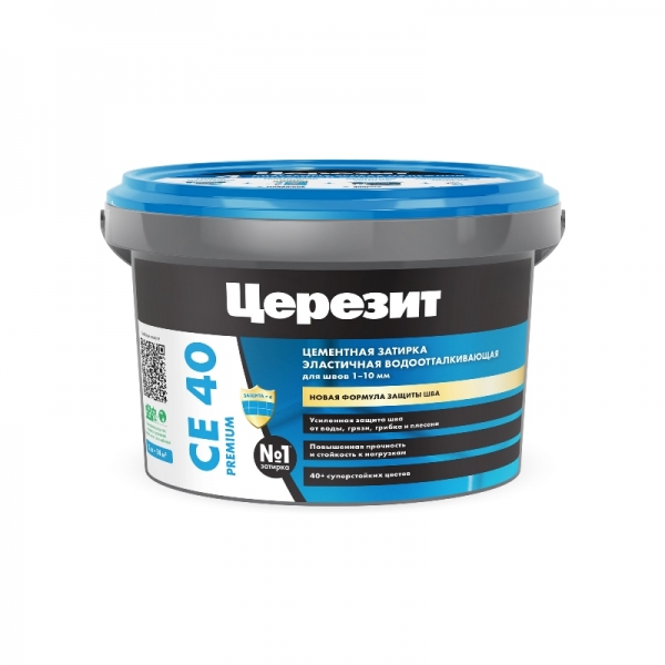 Затирка для плитки цементная Ceresit СЕ 40 Aquastatic 2 кг