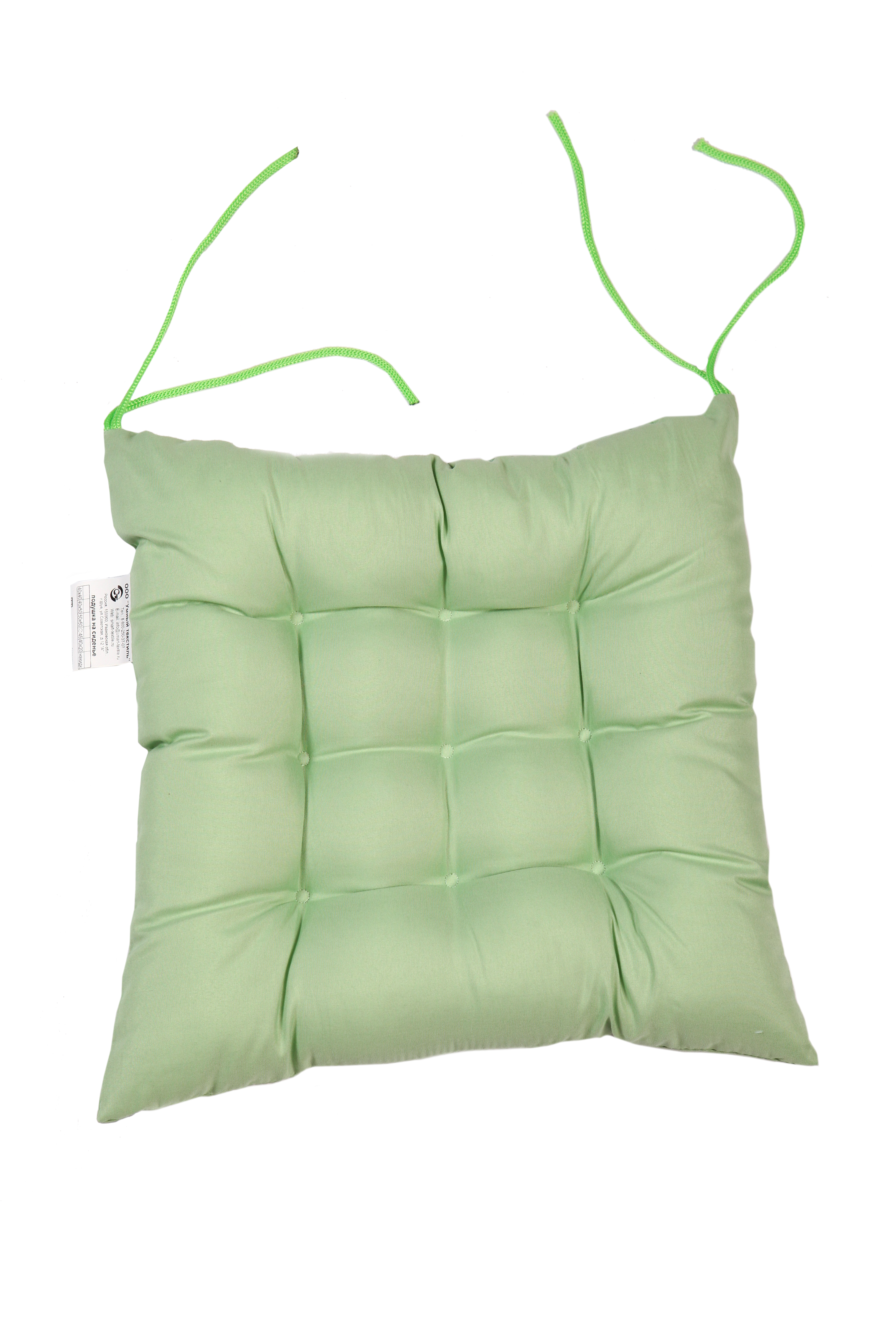 Подушка на сиденье "комфорт" 40*40 см, чехол полисатин (оливковый) (1/10) "smart textile" st287-1