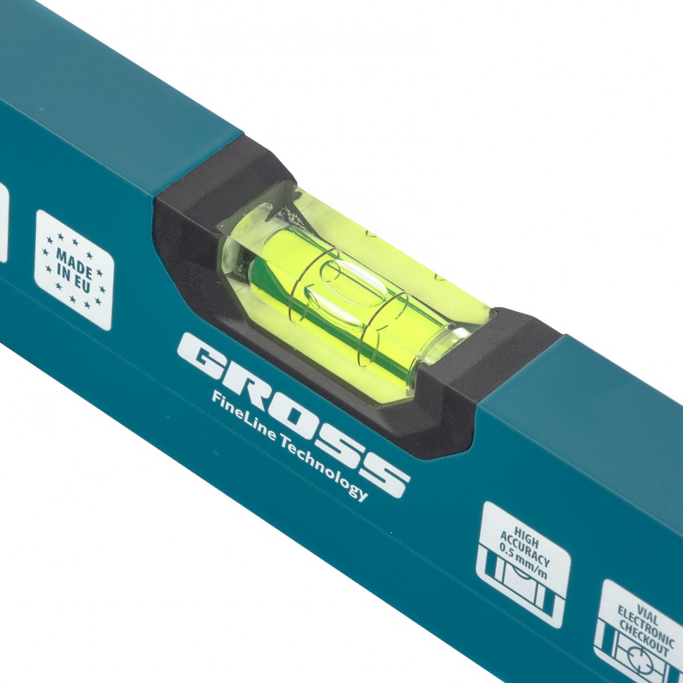 Уровень алюминиевый, 400 мм, 2 глазка, HanD Werker Gross (33900)