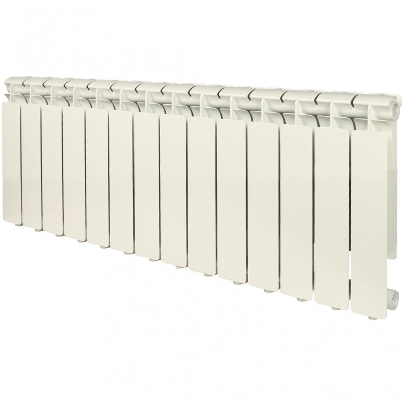 Радиатор STOUT Bravo 350 мм 14 секций, алюминий (боковое подключение)