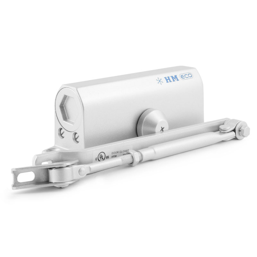 Доводчик дверной  520 urbonization  серебр. (масса двери 25-70 кг) (1/10) "нора-м"