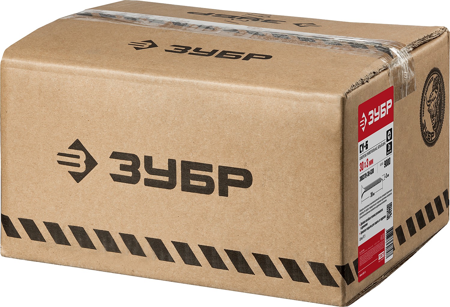 ЗУБР СУ-Б, 30 х 3.0 мм, белый цинк, 9000 шт, универсальный саморез (300370-30-030)