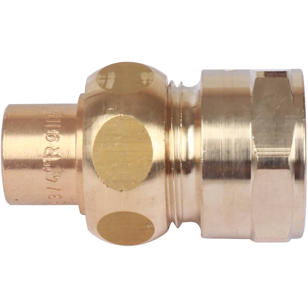 Американка (сгон) 15x3/4" ВР самоуплотняющаяся под пайку SANHA бронзовый 143401534