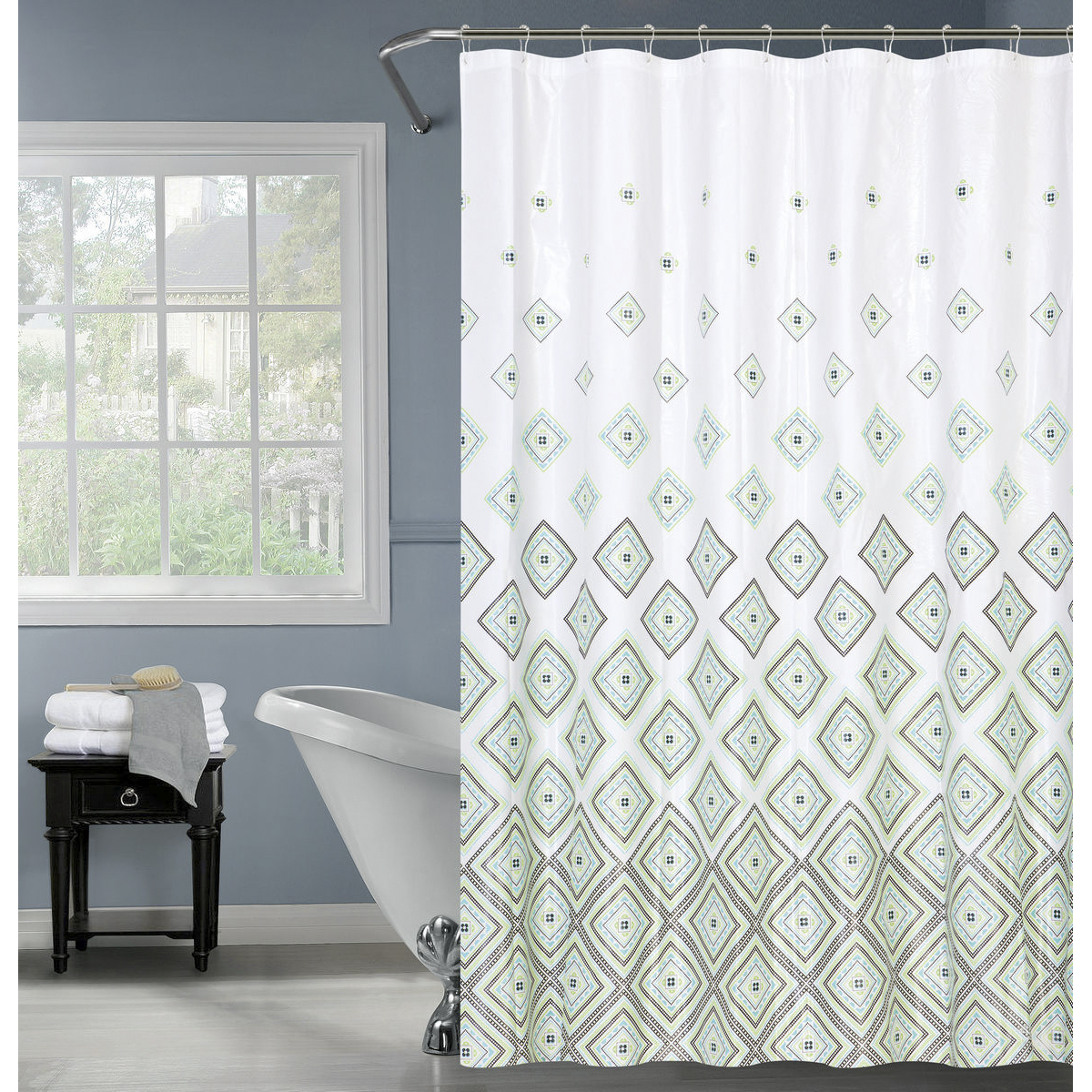 Штора для ванной 180*180 см (peva) "brill" (1/20) "swensa" swc-50-20