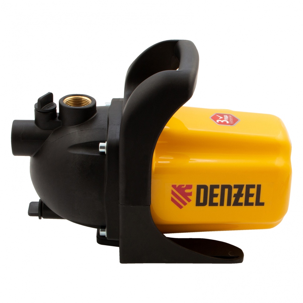 Садовый поверхностный насос GP 600, 600 Вт, 3000 л/ч, подъем 35 м, пластик Denzel (97201)