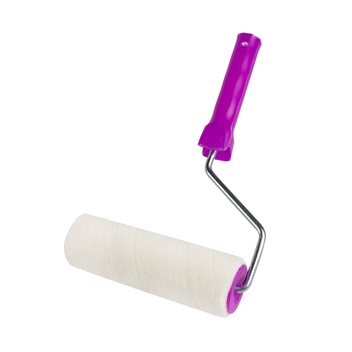 Валик велюр для лака d48/180 мм (ворс 4 мм) бюгель 8 мм (в сборе) (1/36) "krafor" 010-0180