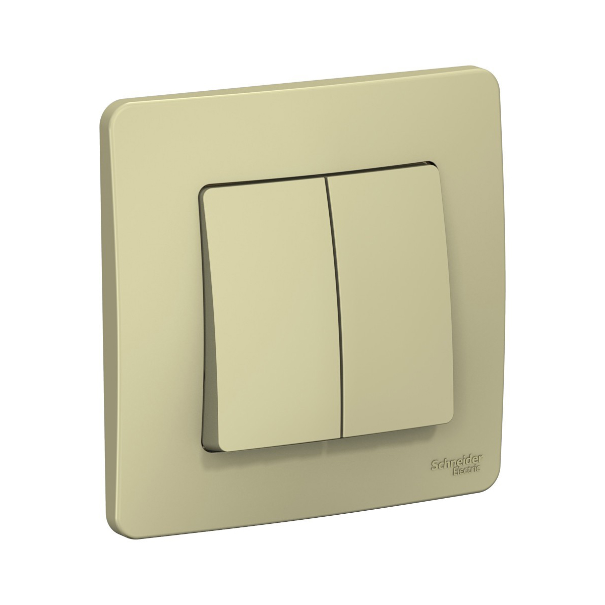 Выключатель "blanca" 2-х кл. 10а, бежевый (1/10/20) "schneider"