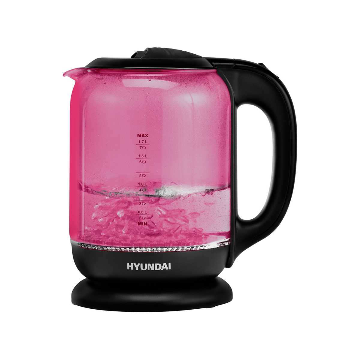 Чайник электр. hyk-g4808 1,8 л стекло (1/6) "hyundai"