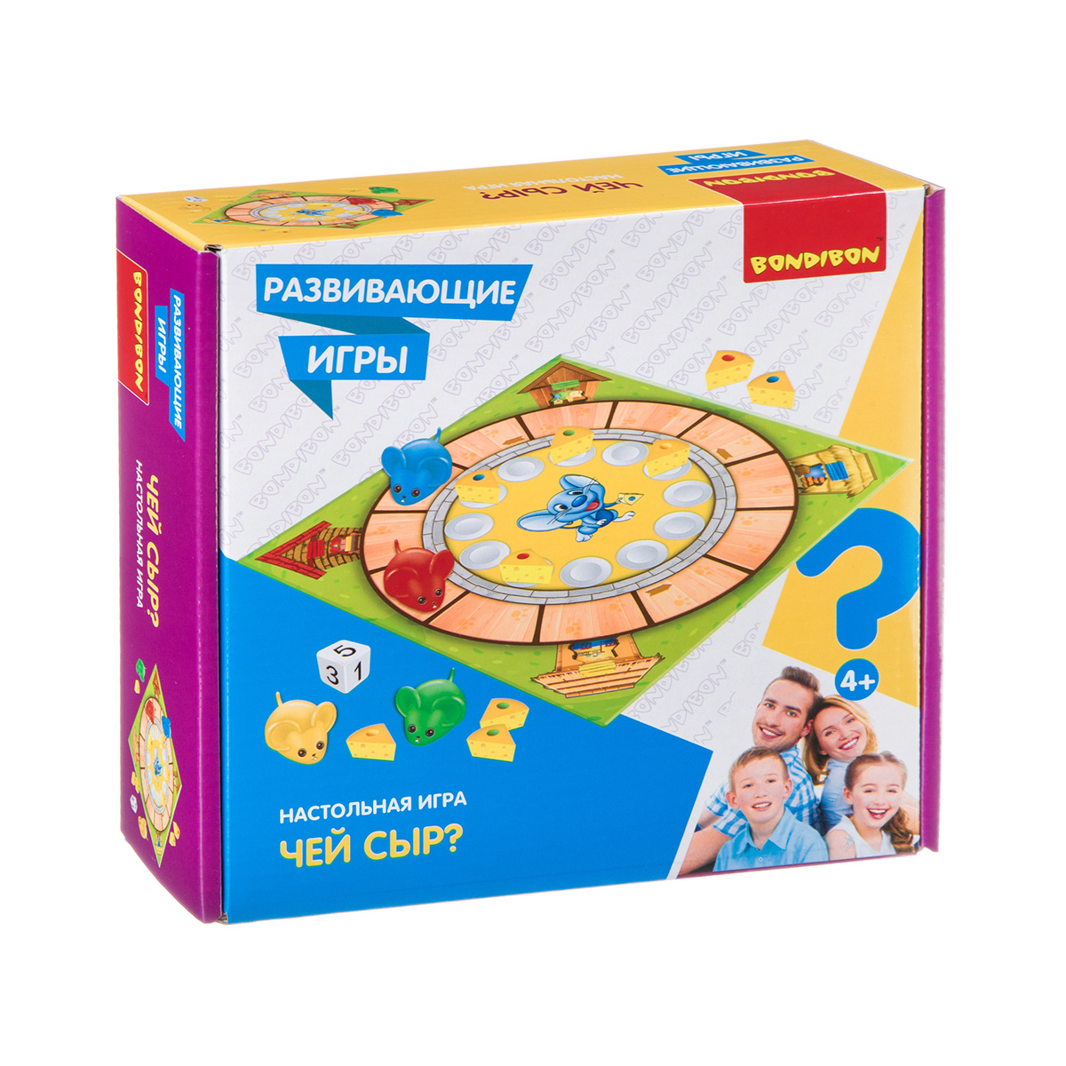 Игра настольная "чей сыр?" "bondibon" вв4469
