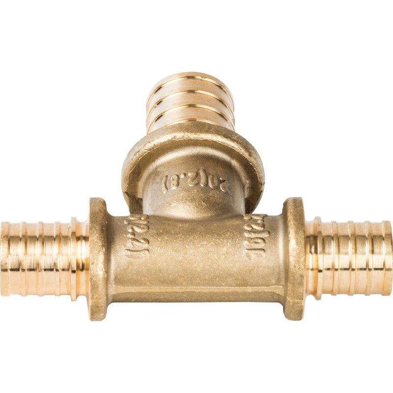 Тройник переходной 16 x 20 x 16 аксиальный для труб PE-X STOUT