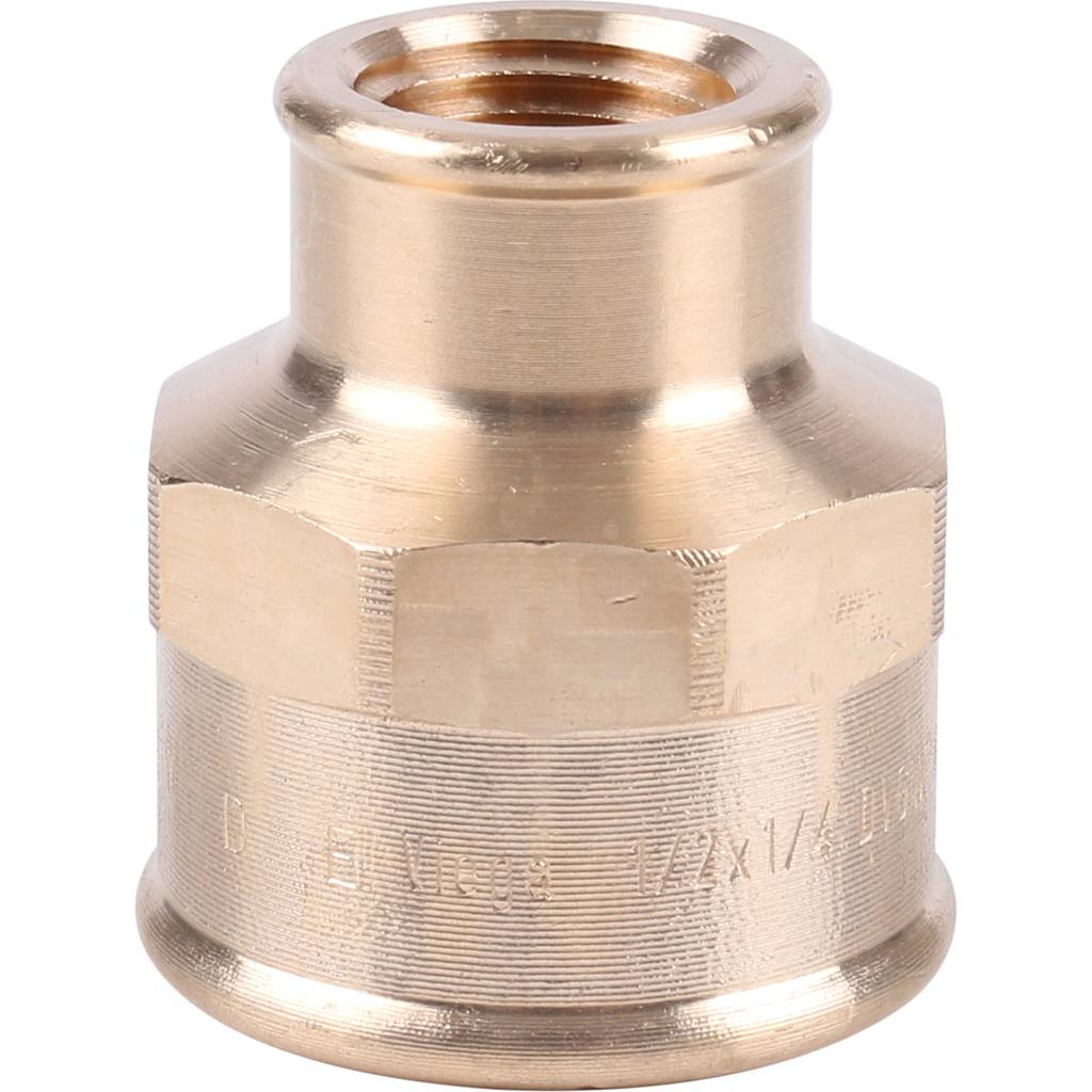 Муфта резьбовая (ВР) 1/2" x 1/4" бронза VIEGA (318031)