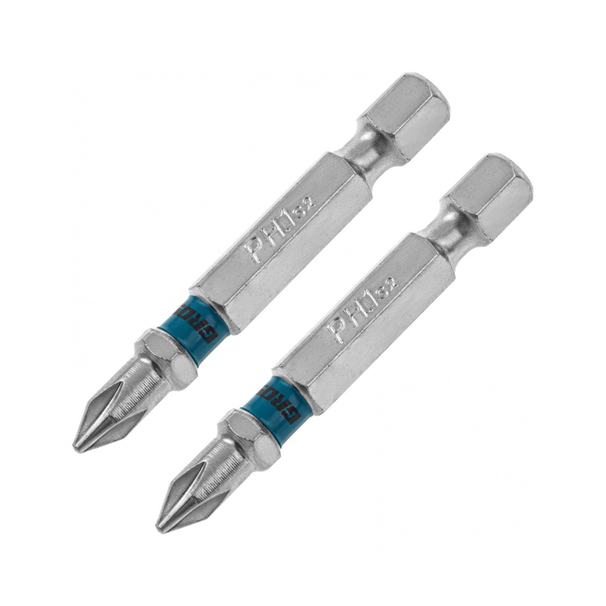 Биты ph №1  50 мм (набор 2 шт.) (1/60) "gross"