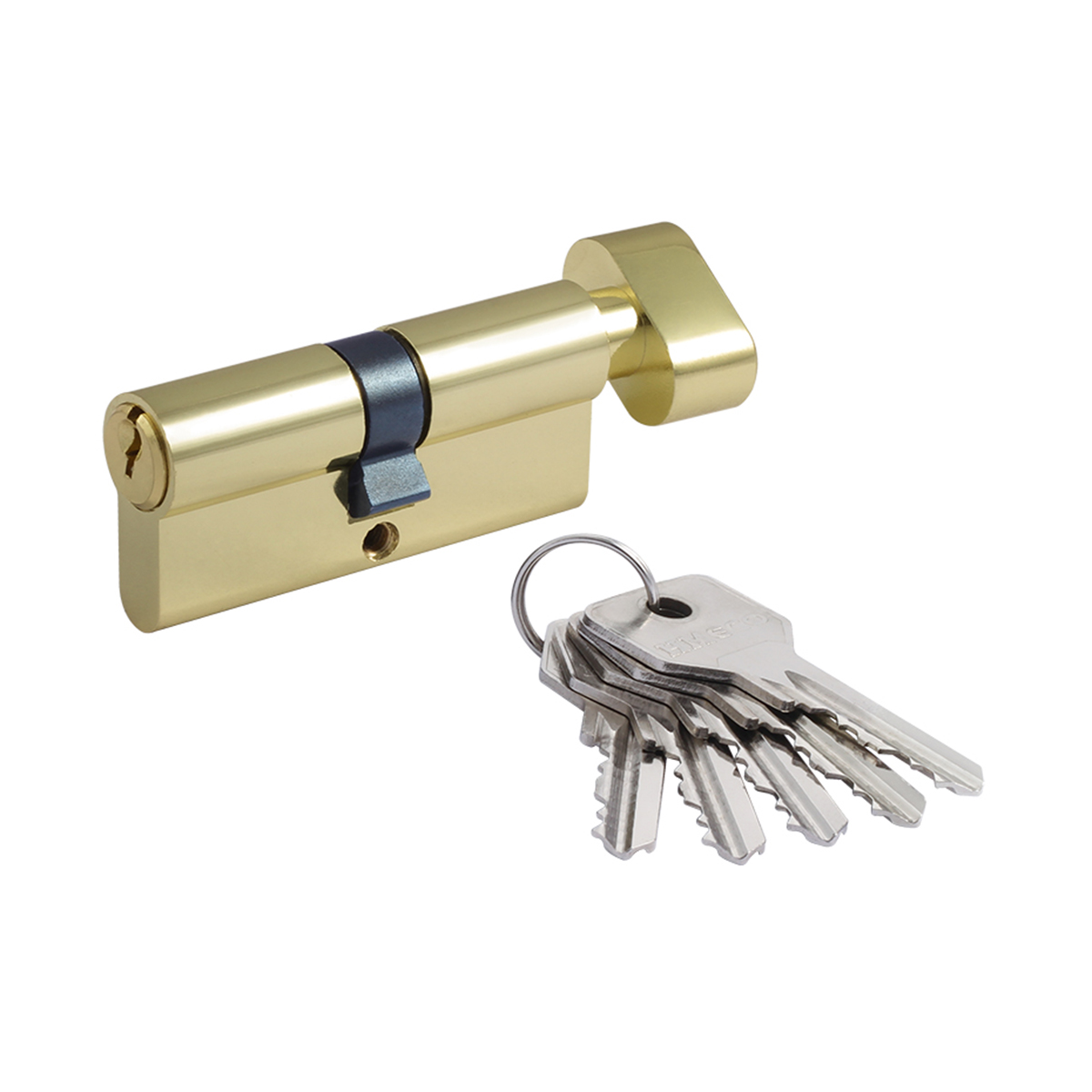 Цилиндров. механизм есо-std z лв-70 (35-35) (ключ/вертушка) золото (1/10/80) "нора-м"