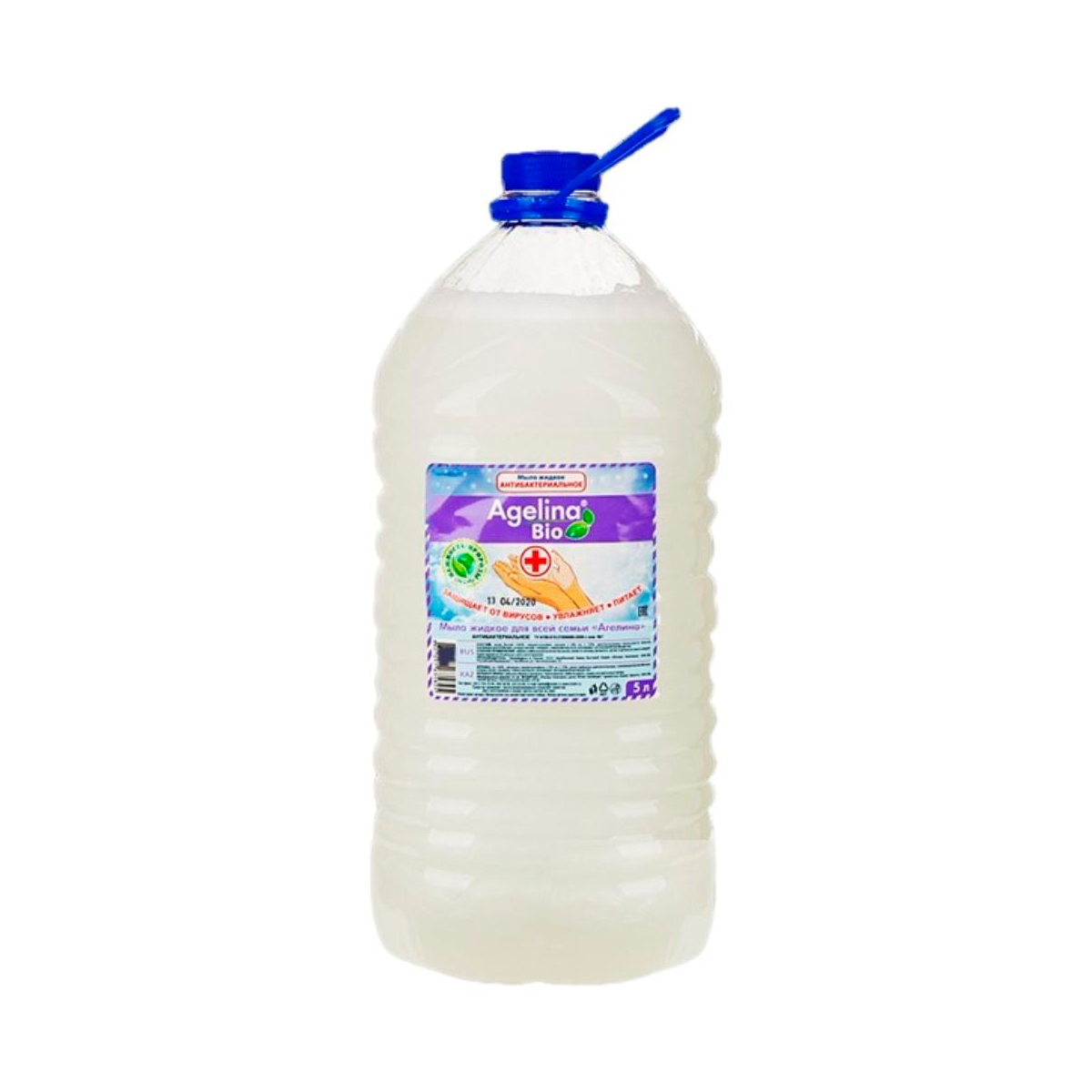 Жидкое мыло "agelina bio" перламутровое белое 5 л (1/2)
