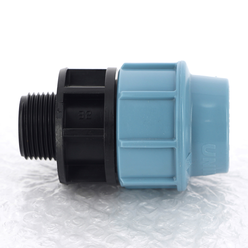 Муфта ПНД обжимная НР 32 х 1" для водопроводных труб UNIDELTA