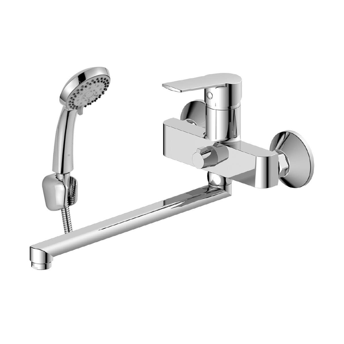 Смеситель для ванн dr22043 поворотн. излив 300 мм (1/12) "decoroom"