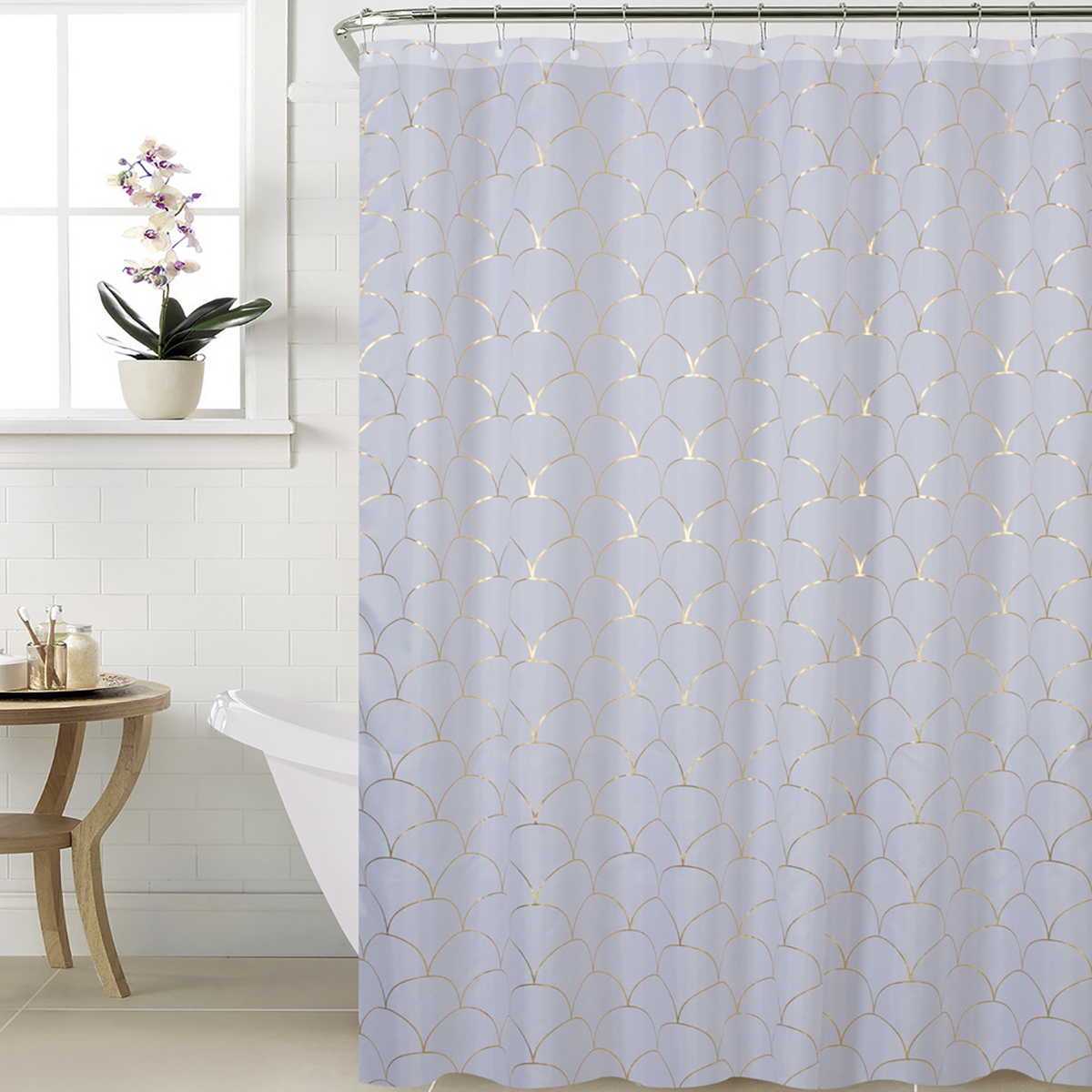 Штора для ванной 180*200 см (полиэстер) "chiara" (1/20) "swensa" swc-90-76