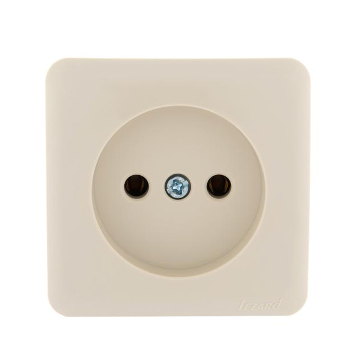 Розетка открыт. уст. "viola" 1 местн. (керамика) кремовый (1/12/144) "lezard" 751-0300-121