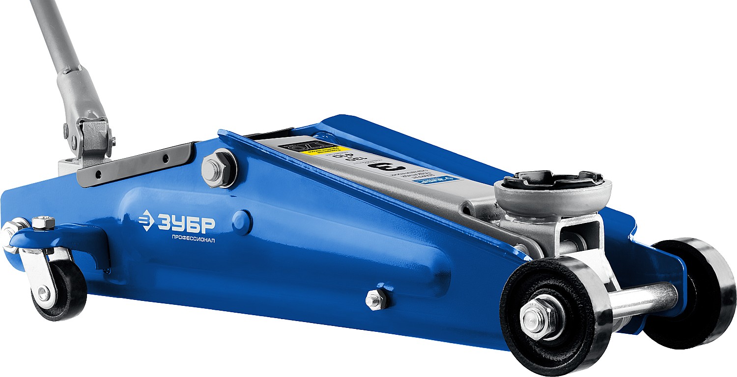 ЗУБР Т-70, 3 т, 130 - 410 мм, подкатной домкрат с поворотной ручкой, Профессионал (43052-3)