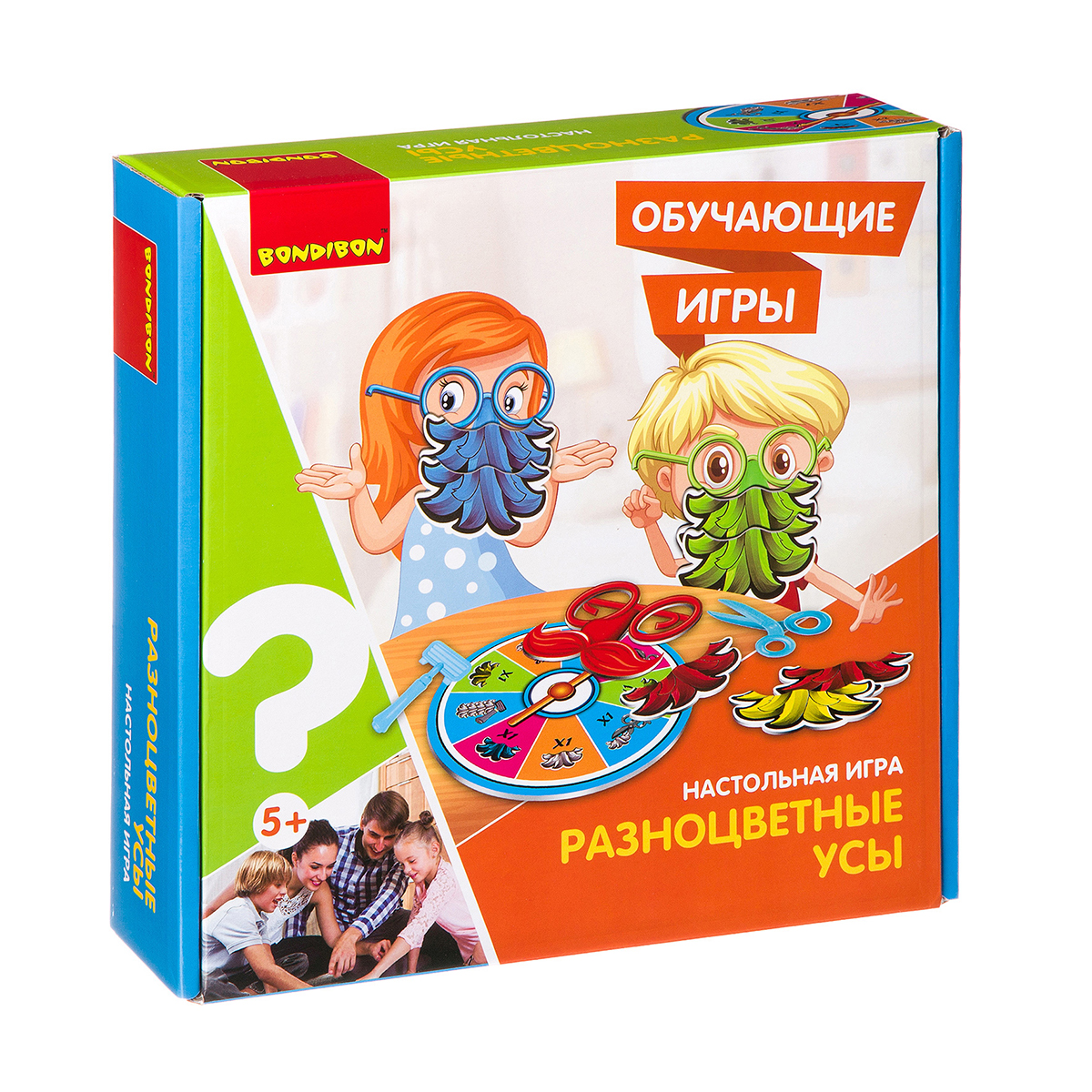 Игра обучающая "разноцветные усы" "bondibon" вв3154