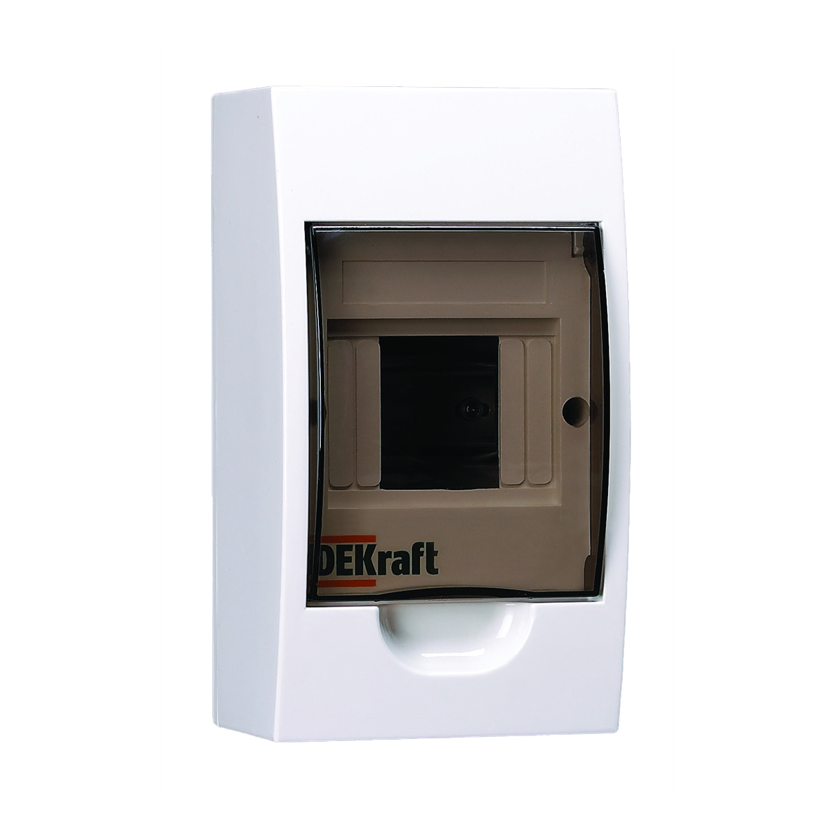 Щиток распределительный навесной щрн-п-4 4 модуля, пластик (1/20) "dekraft"