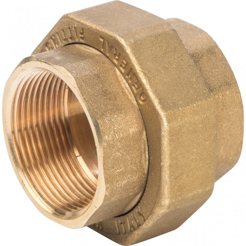 Американка ВР 1"1/2 латунь STOUT уплотнение конус