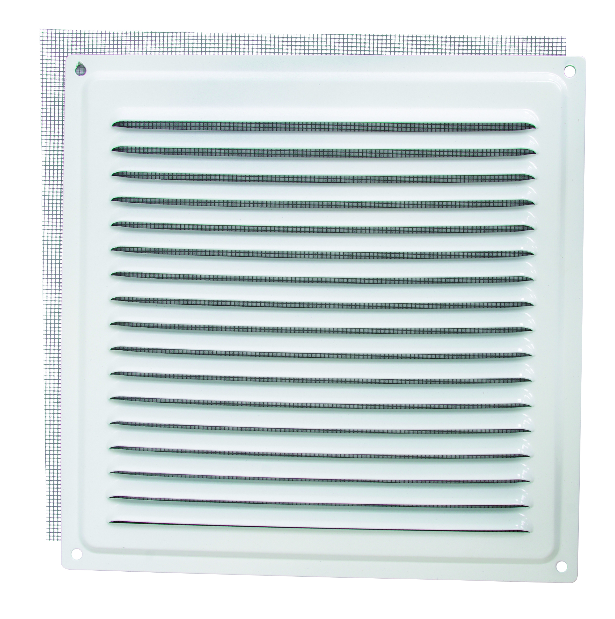 Решетка с сеткой 200 х 200 белая (50) домарт