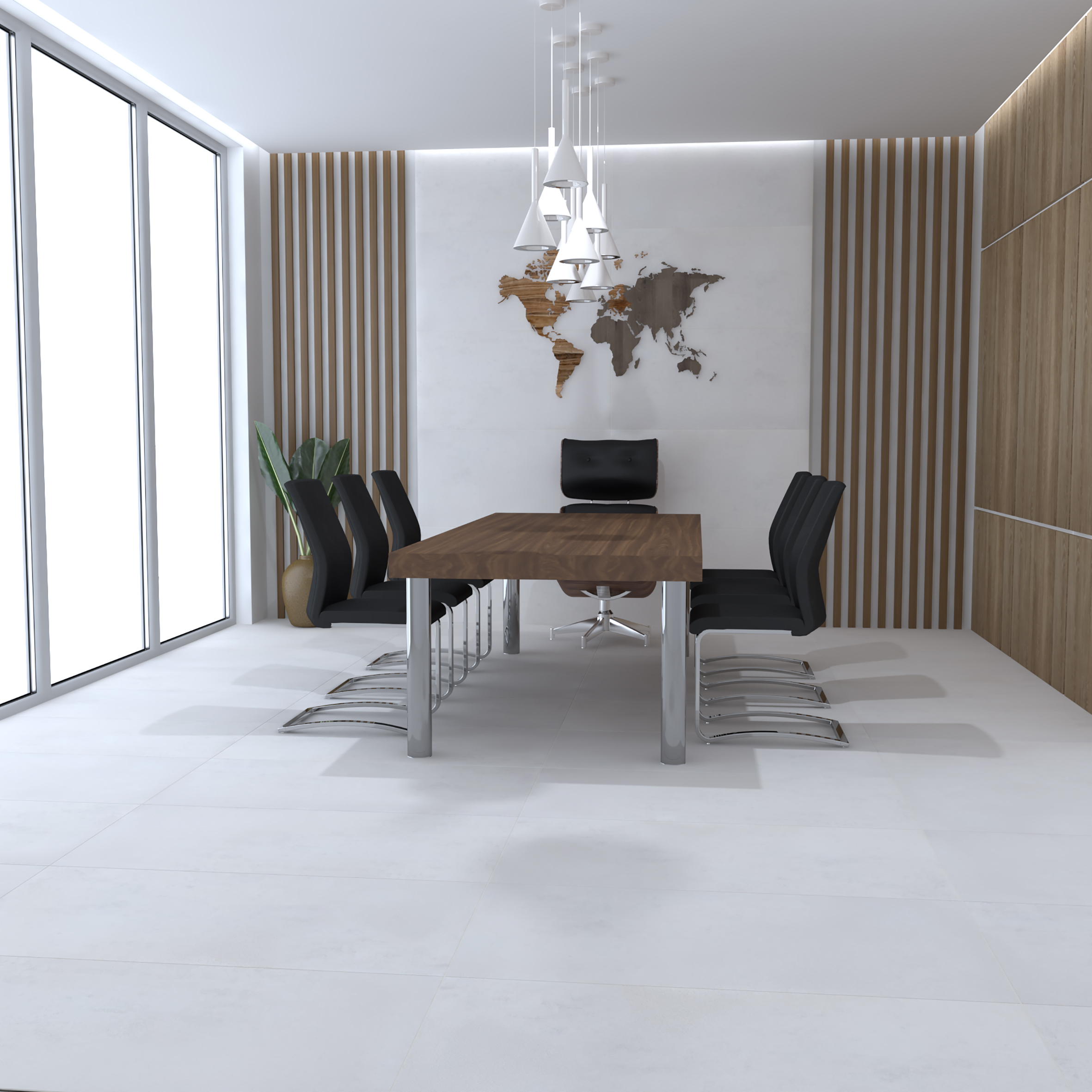 Betonhome white керамогранит белый 60х60 матовый 59,50x59,50