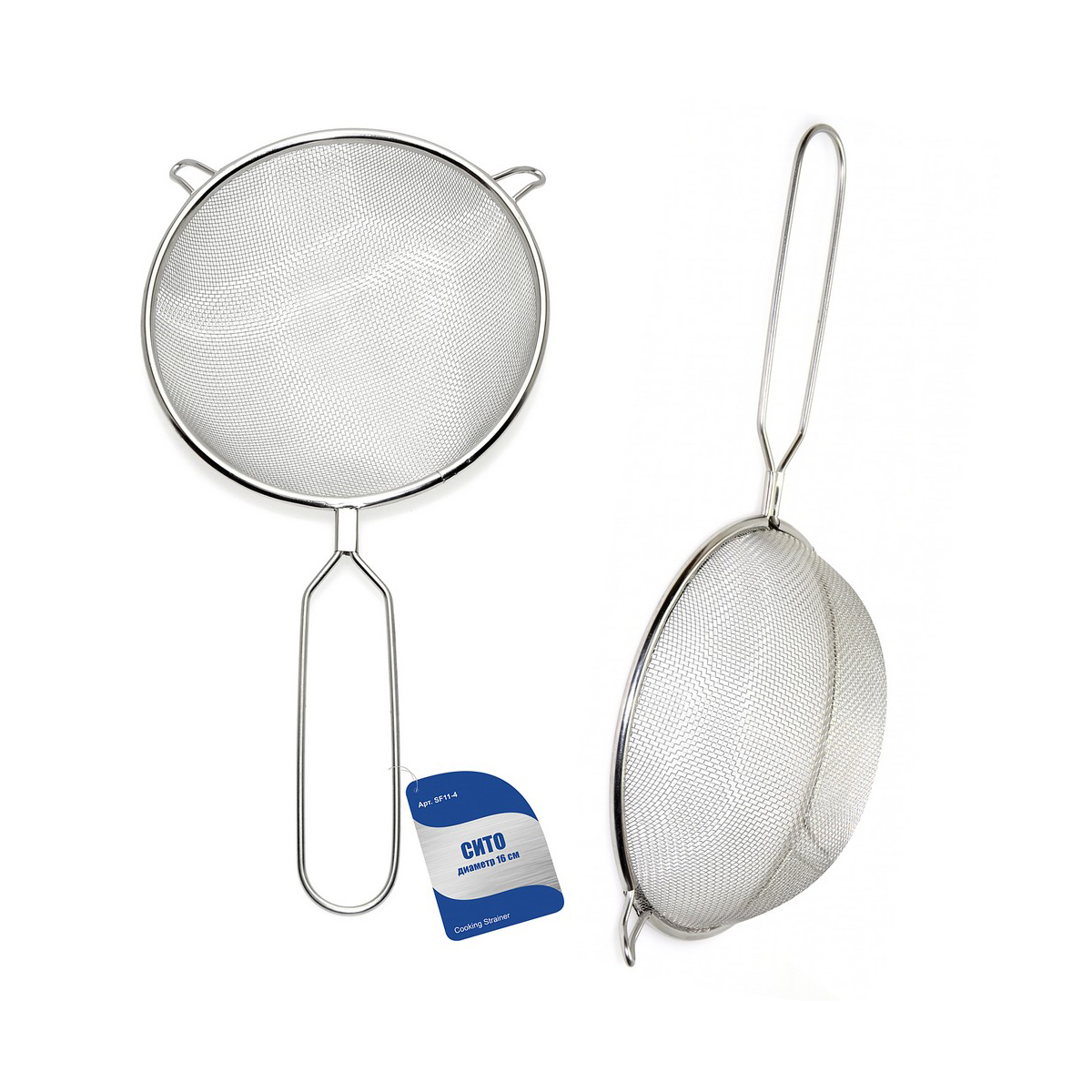 Сито нерж. с ручкой d=16 см (1/6/144) "мультидом" sf11-4