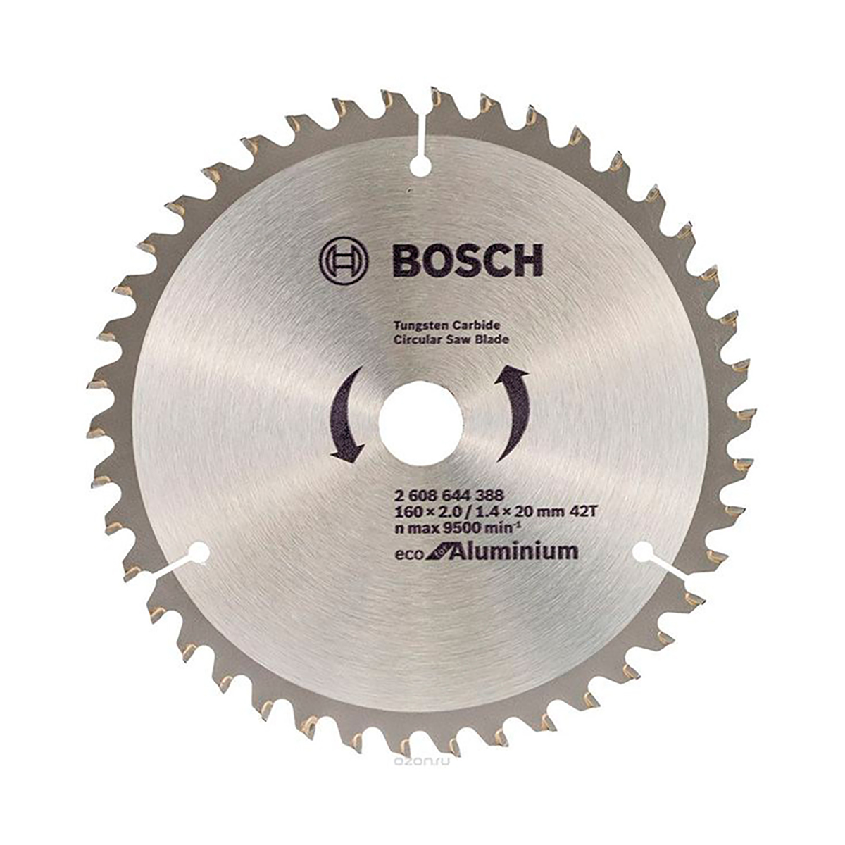 Диск пильный по металлу "eco for aluminium" 160 x 20 мм, 42 зуба (1) "bosch" 2608644388