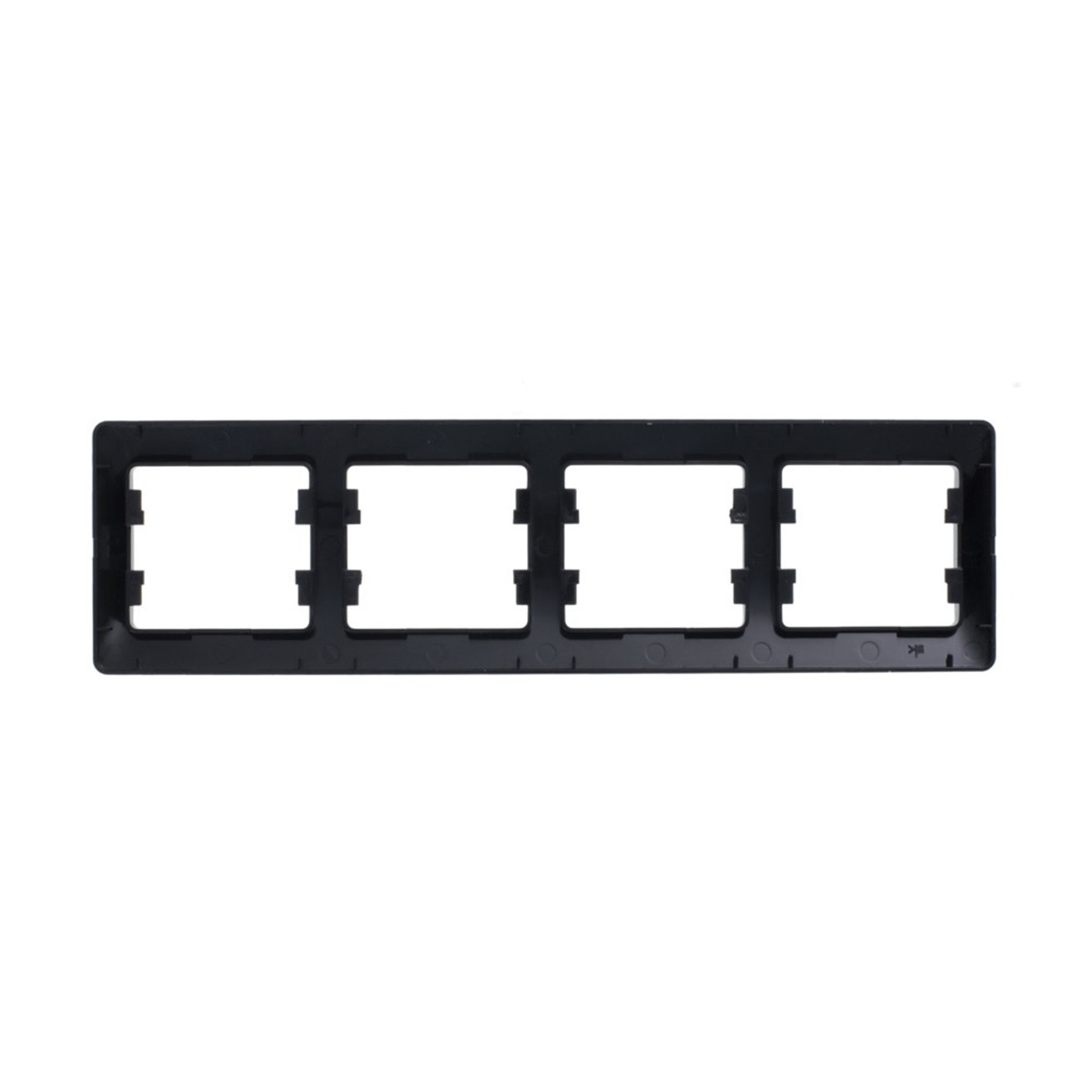 Рамка "glossa" 4-х местн. горизонтальная, антрацит (1/5/20) "schneider"