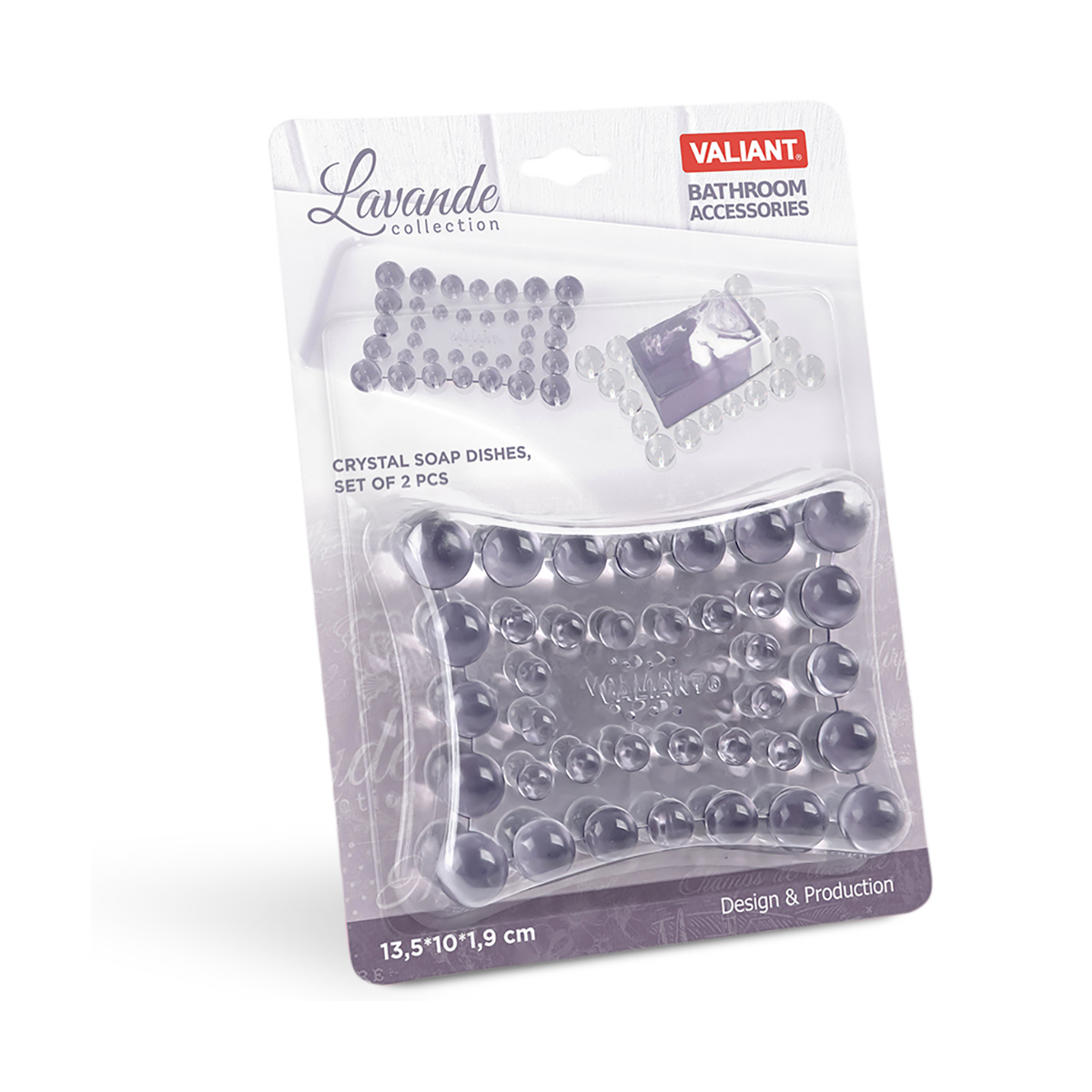 Мыльницы "lavande" набор 2 шт. (1/96) "valiant" lv-v-sds