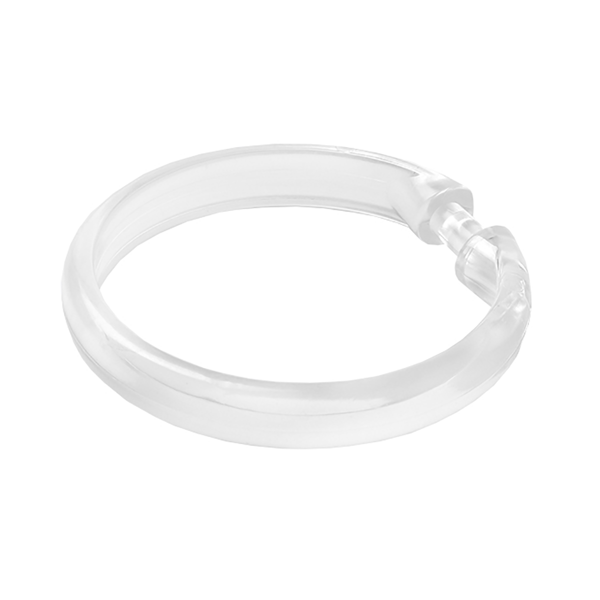 Кольца для штор в ванную набор 12 шт. (прозрачные) (1/60) "iddis" rid010p