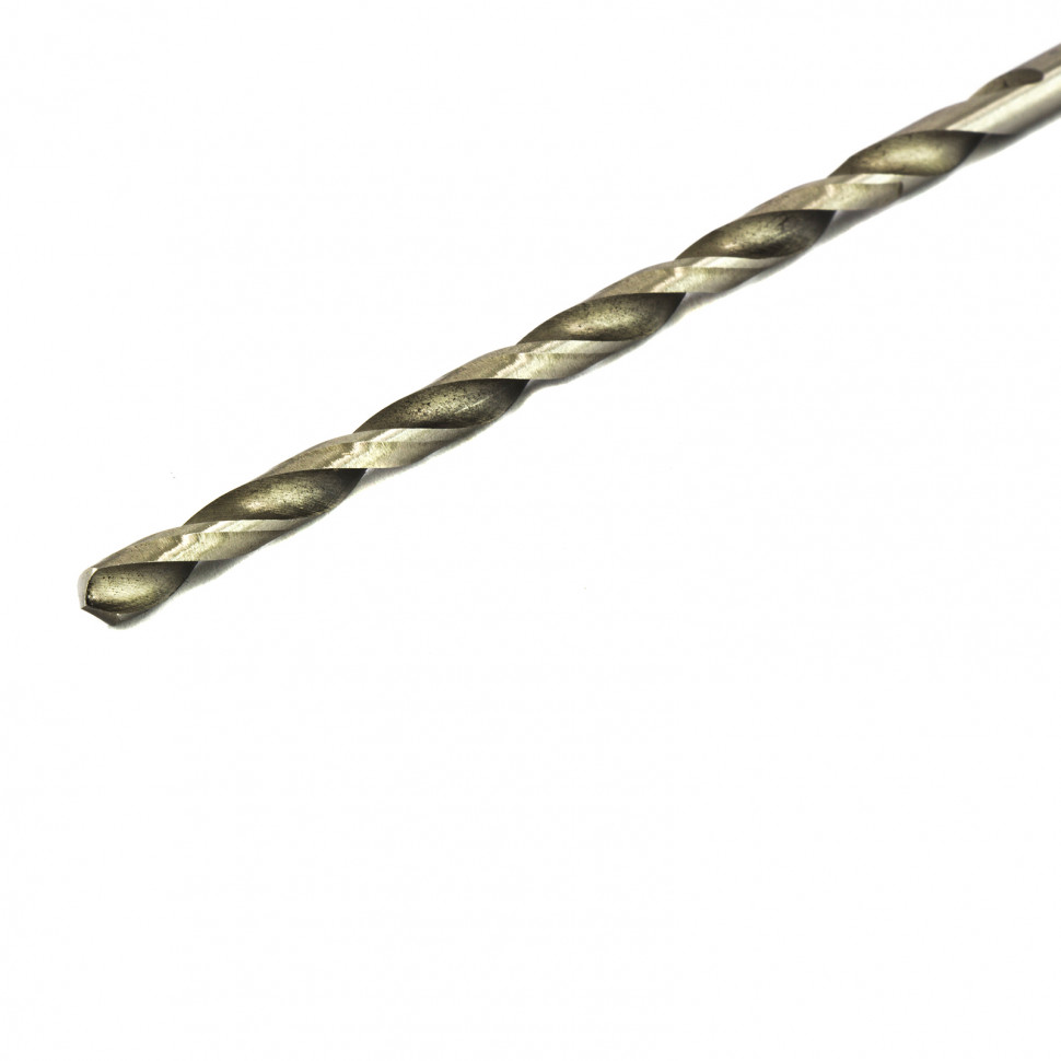 Сверло по металлу, 4 х 119 мм, полированное, удл, HSS, 10 шт, цилиндрический хвостовик Matrix (715040)