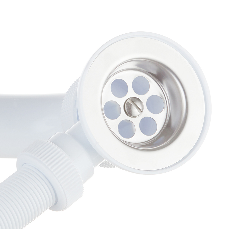 Слив-перелив Мини Элит 1 1/2 х 40 мм с нерж. чашками, L500 мм 40 х 40/50 мм, с пробкой на цепочке