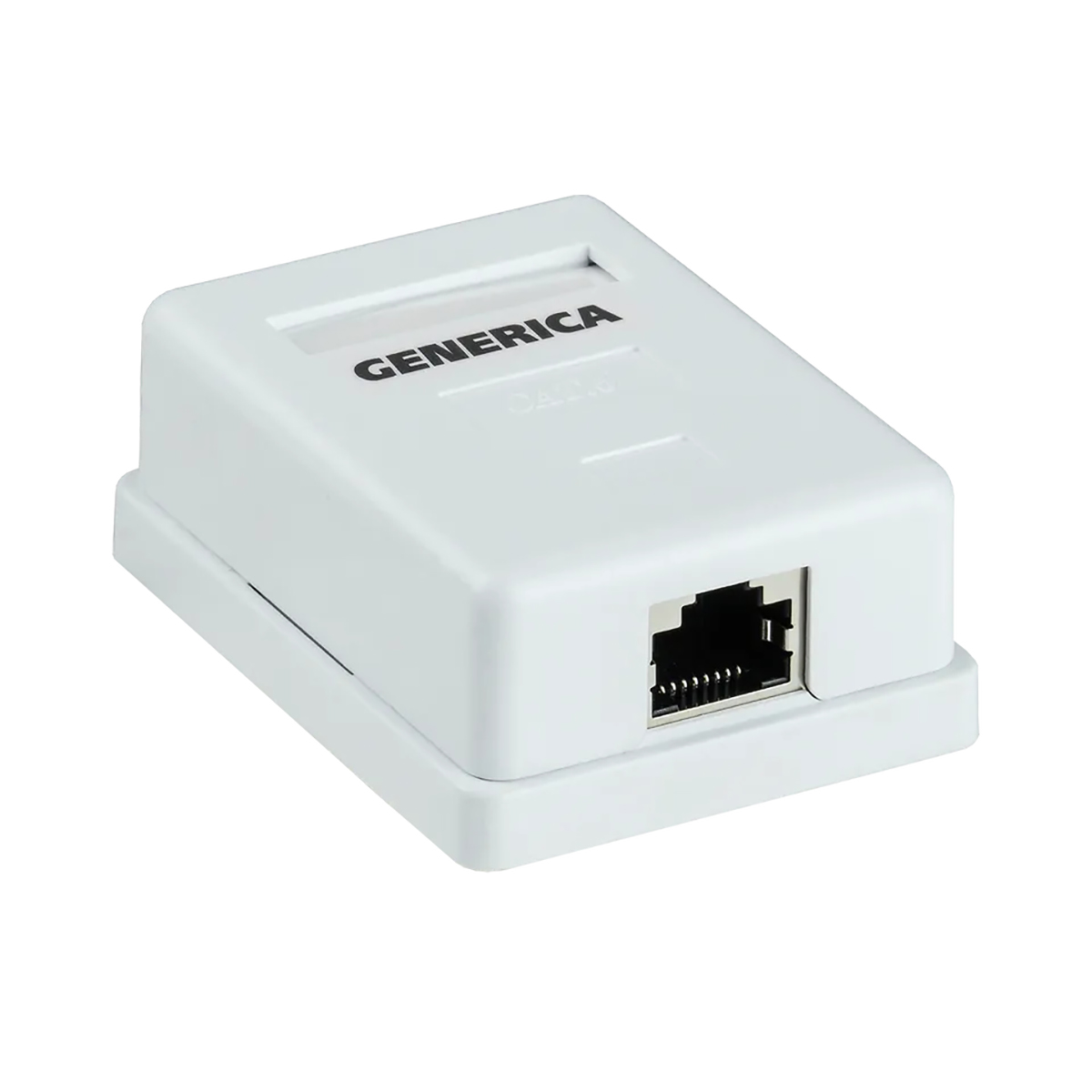 Розетка информационная настенная rj45 категория 5е ftp, 1 порт (1/500) "generica"