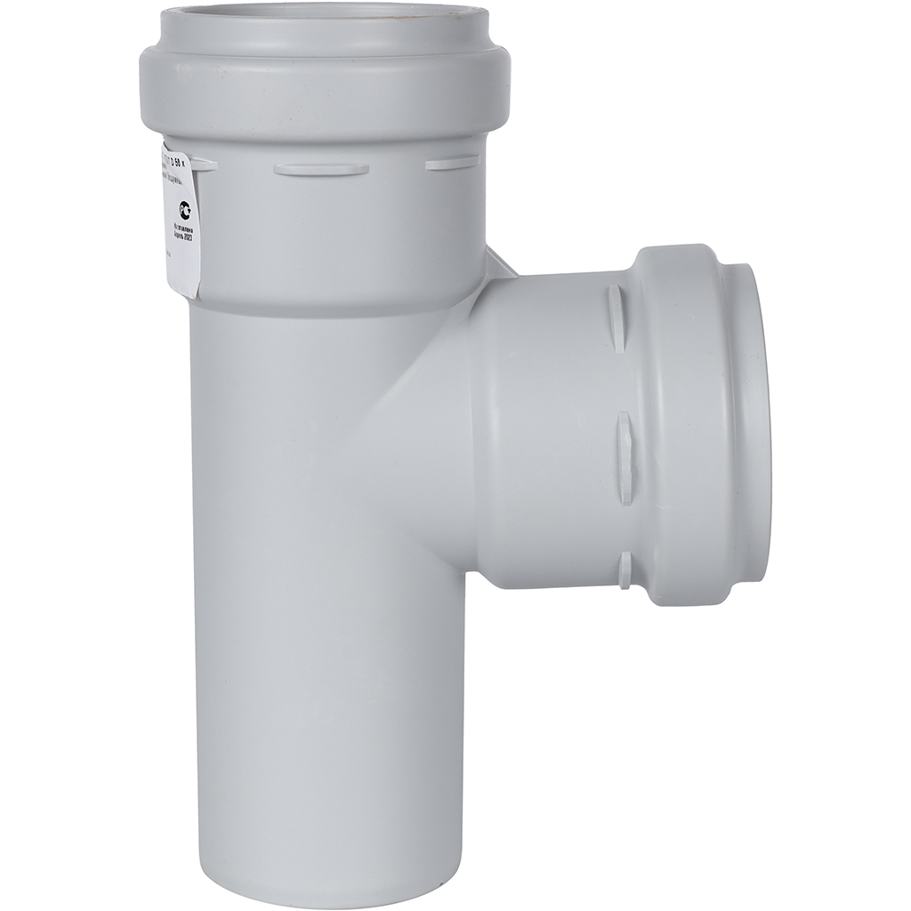 Тройник 87,5° канализационный бесшумный D = 58 x 58 мм STOUT