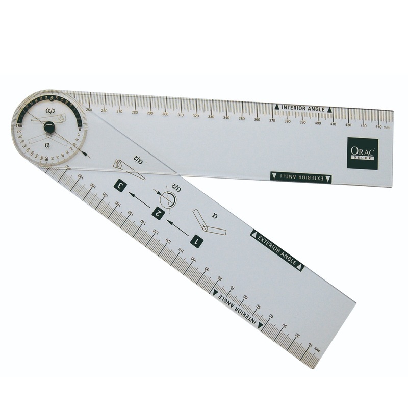 Линейка-транспортир Orac