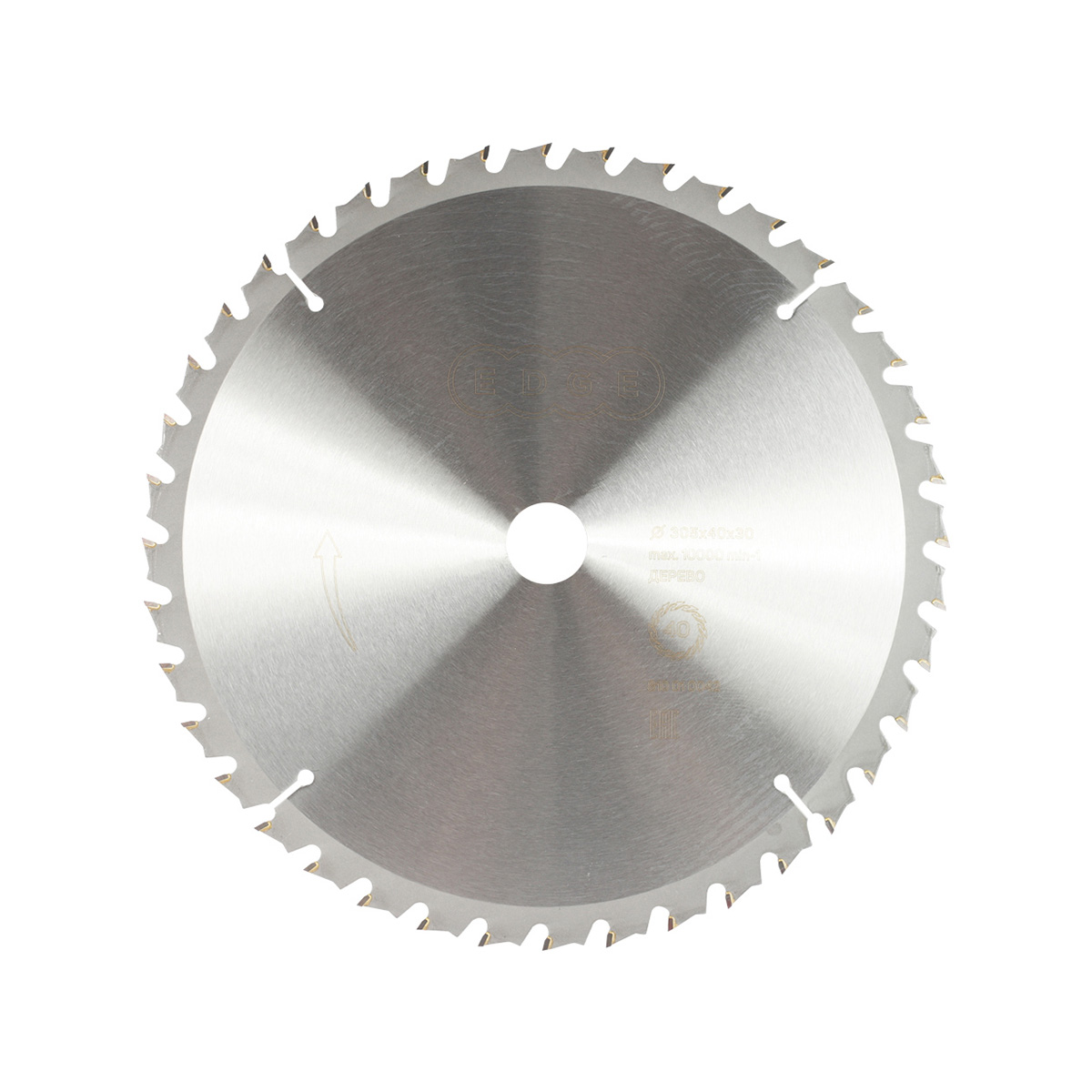 Диск пильный по дереву 305 х 30 мм, 40 зубьев (1) "edge by patriot" 810010042