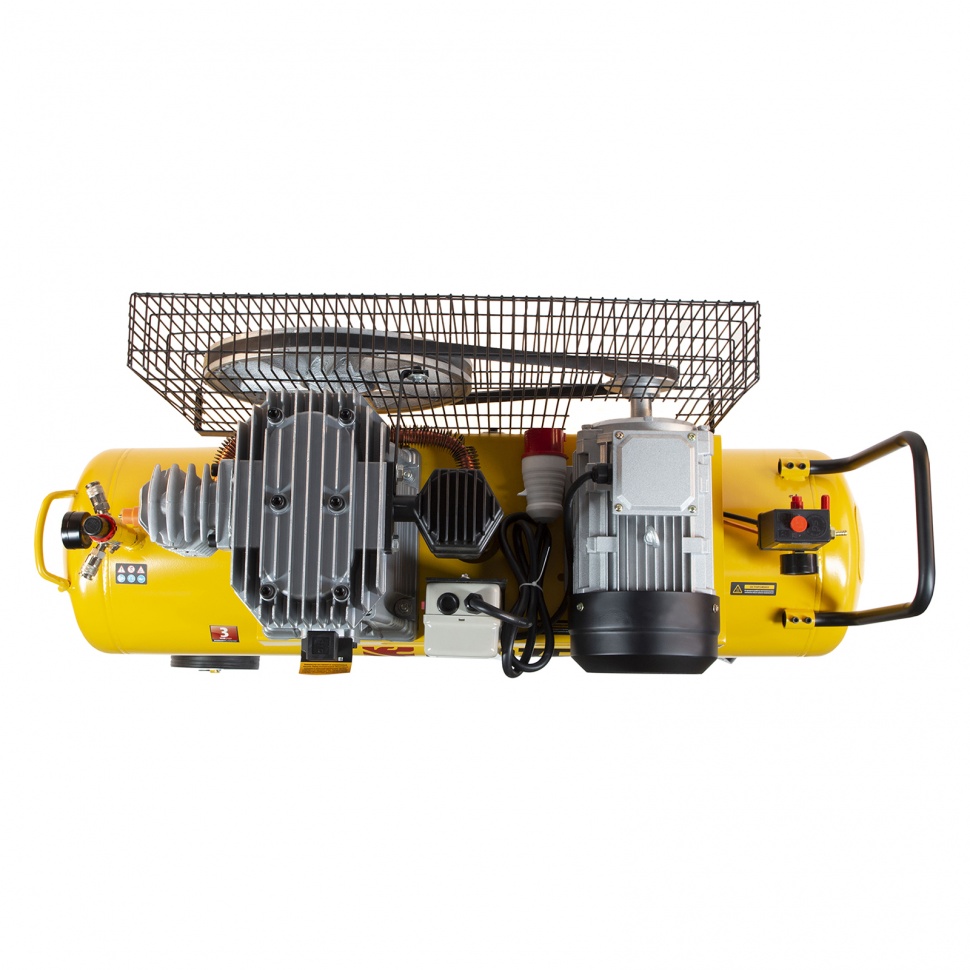 Компрессор воздушный, ременный привод BCI4000-T/100, 4.0 кВт, 100 литров, 690 л/мин Denzel (58123)