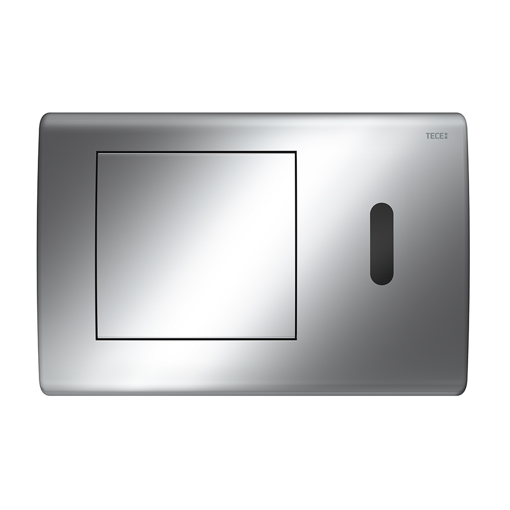 Металл. панель смыва TECEplanus ИК-сенсор хром глянцевый для инсталляции унитаза 214 x 144 x 15 мм