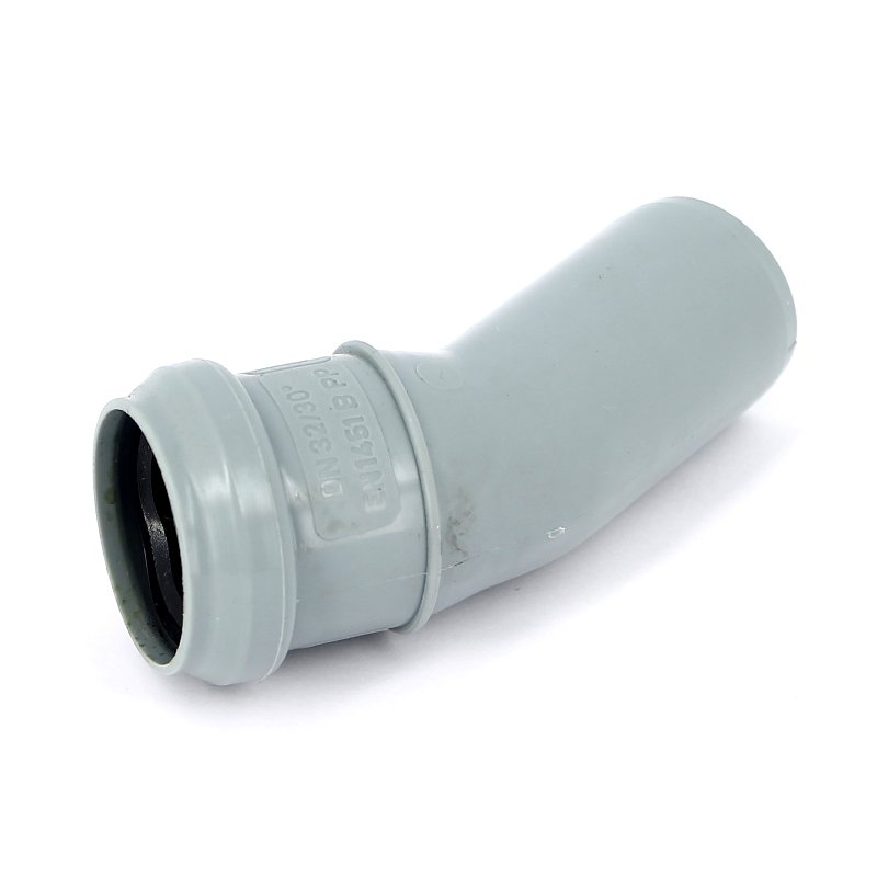 Отвод 30° для вн.канализации d=32 мм SINIKON Стандарт