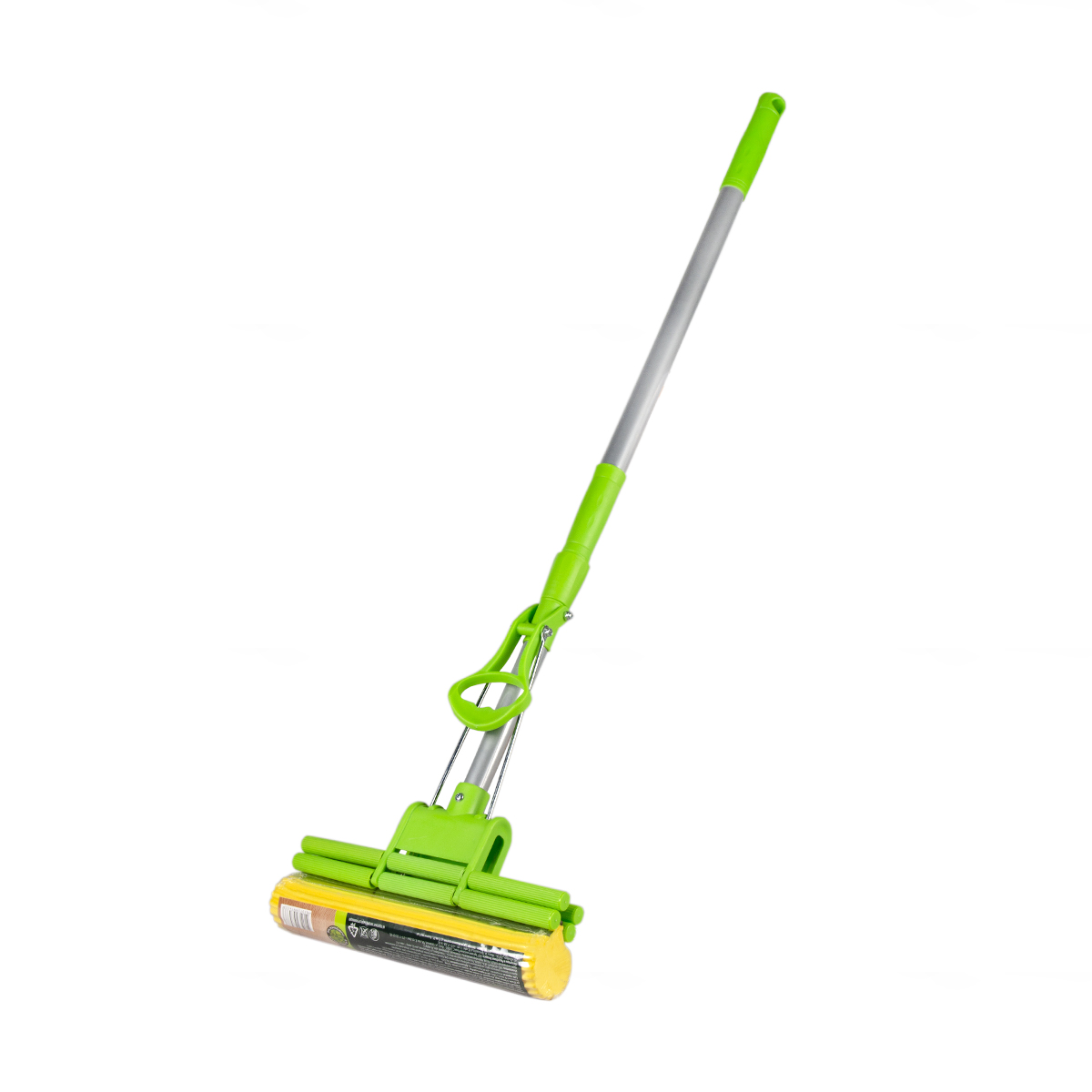 Швабра для пола отжимная  телескоп., насадка пва, 4 ролика (1/12) "master fresh"