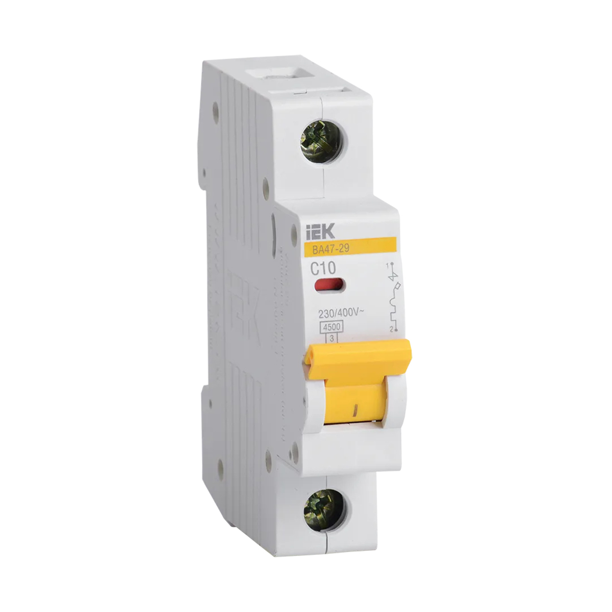 Выключатель автомат. ва47-29 1р 10а 4,5ка тип с (1/12/144) "iek"